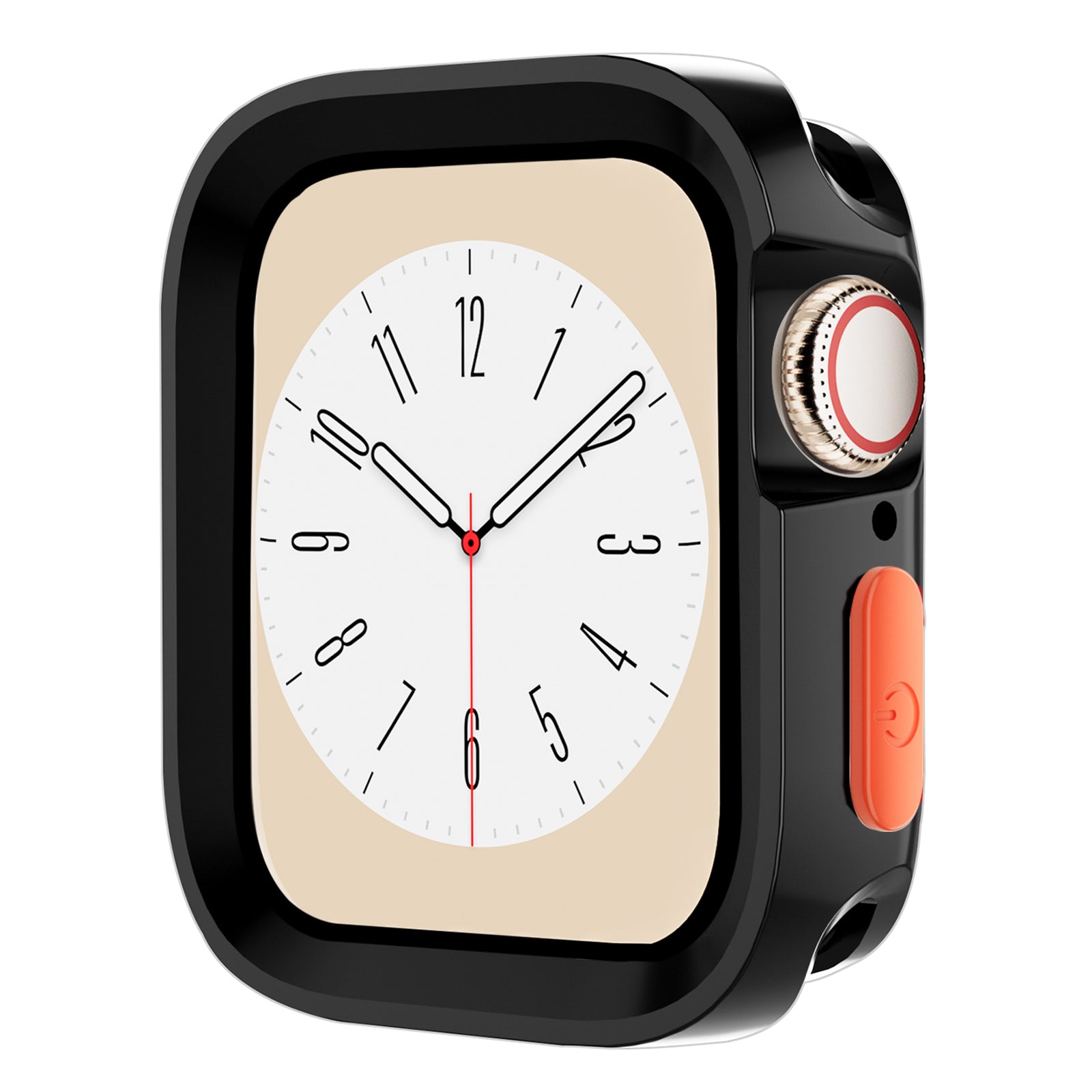For Apple Watch Series 6 / 5 / 4 / SE (2022) / SE (2023) / SE 44mm Watch Case Anti-drop Hollow TPU Watch Frame - Matte Black For Apple Watch Series 6 / 5 / 4 / SE (2022) / SE (2023) / SE 44mm Watch Case Anti-drop Hollow TPU Watch Frame - Matte Black